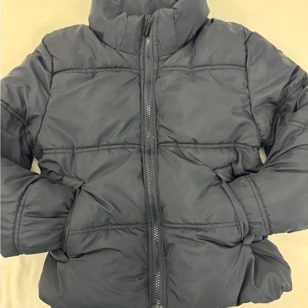 H&M Kids Dark‎ Gray Puffer Jacket Size 10